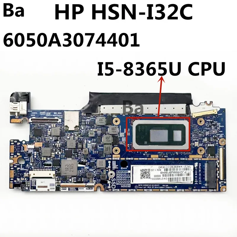 

Для ноутбука HP HSN-I32C 6050A 3074401 Материнская плата Процессор I5-8365U Материнская плата для ноутбука
