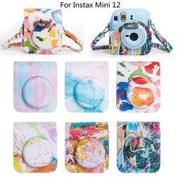 New Mini12 PU Artist Series Camera Bag Camera For Fujifilm Instax Mini 12 Instant Camera Bag Protective Case Storage Bag
