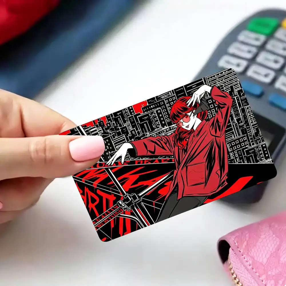 COOL K-Kasumi Persona Yoshizawa 5   4pcs 1Set Card Stickers Small Waterproof Chip 4PCS Card Sticker Anti-Scratch
