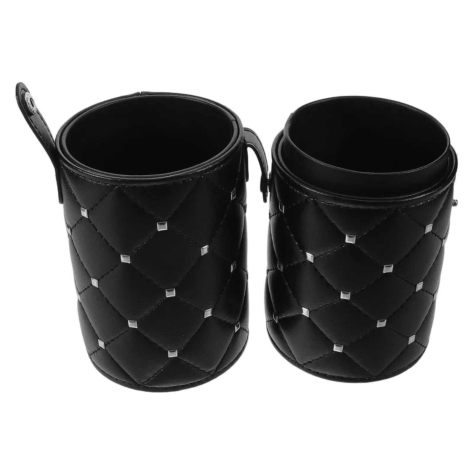 Makeup Brush Storage Container Rivet Lid Dustproof Vanity Brush Holder Stable Makeup Tool Organizer Cup Desk Accessory