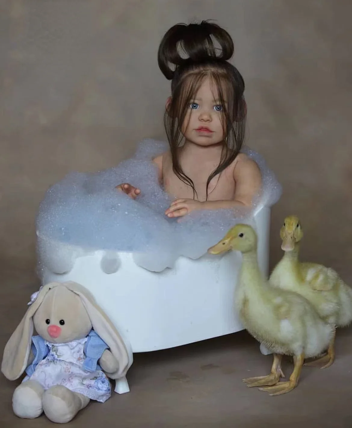 DLS dostosowana ograniczona dostawa 29-calowa lalka Reborn Baby Linh z ręcznie ukorzenionymi włosami już wykończona piękna ogromna dziewczyna