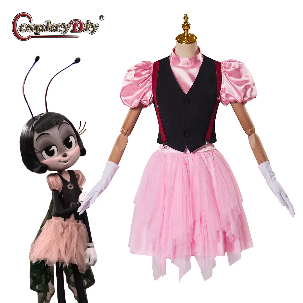 

Cosplaydiy Movie Blossom IF Costume Women's Pink Tutu Dress butterfly Cosplay Lovely Cute Dress Halloween Carnival Party suit