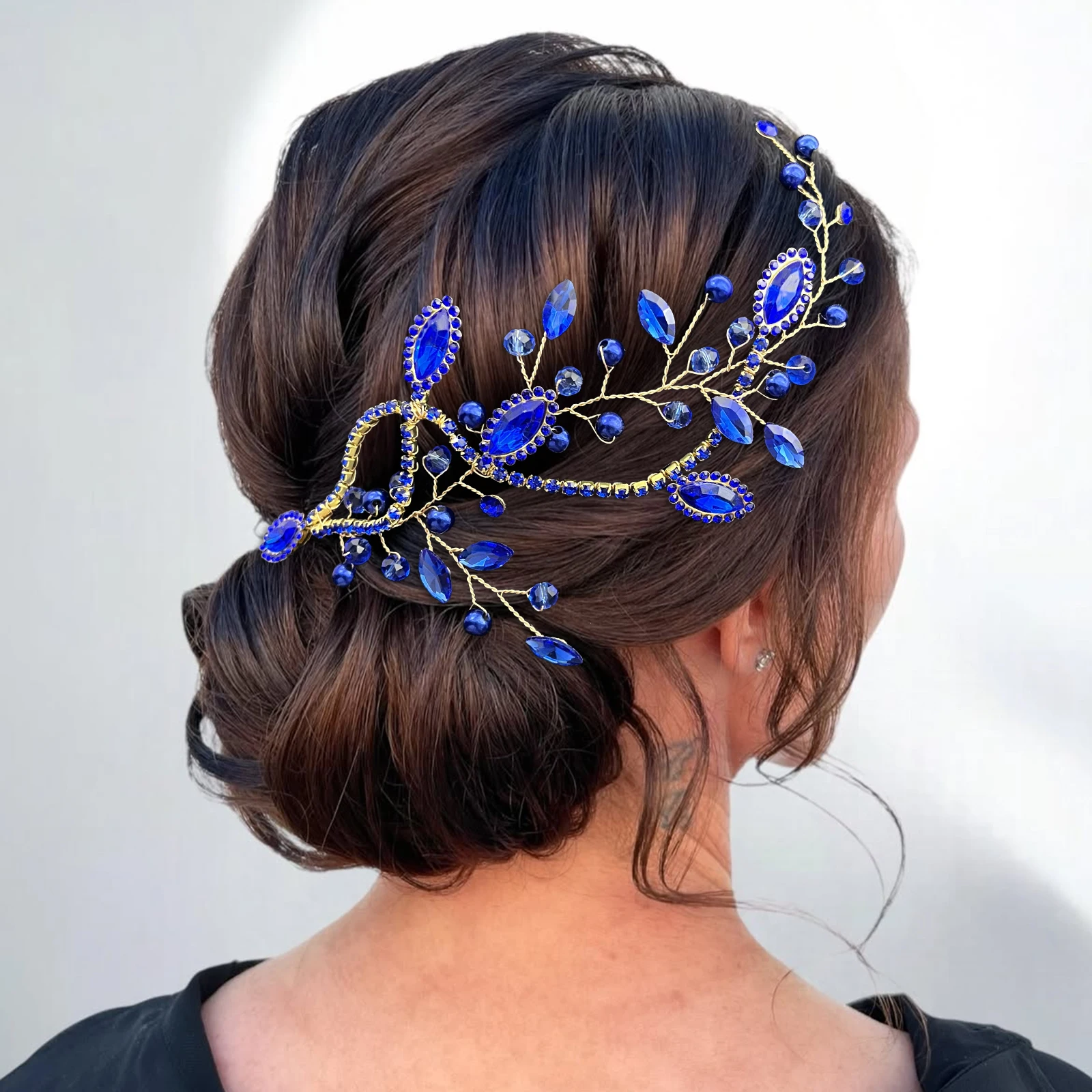 A482手作りの結婚式のヘッドバンド,ラインストーン,高級ヘアアクセサリー,クリスタルのヘッドピース,日焼け止め