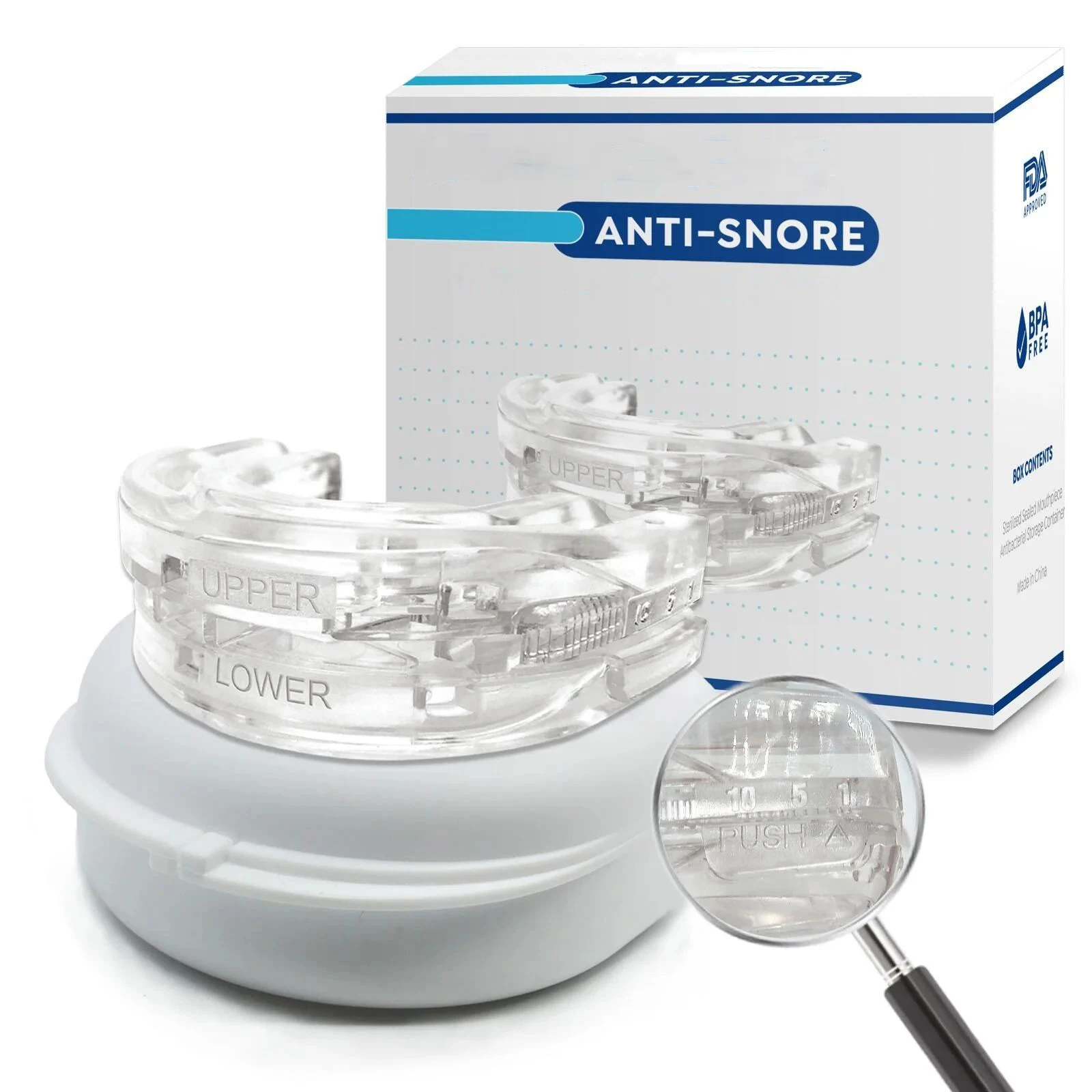 

Adjustable Anti-Snoring Mouth Guard Mouthpiece Sleeping Devices Bruxism Snoring Stopper Improve Sleep Mouthpiece