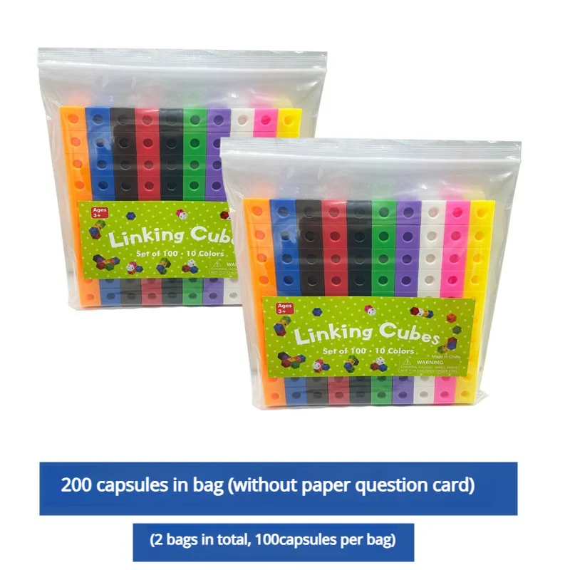 Magic Cube Puzzle Building Blocks Kindergarten Educational Color Recognition DIY Building Blocks Toys Gifts With Changing Colors