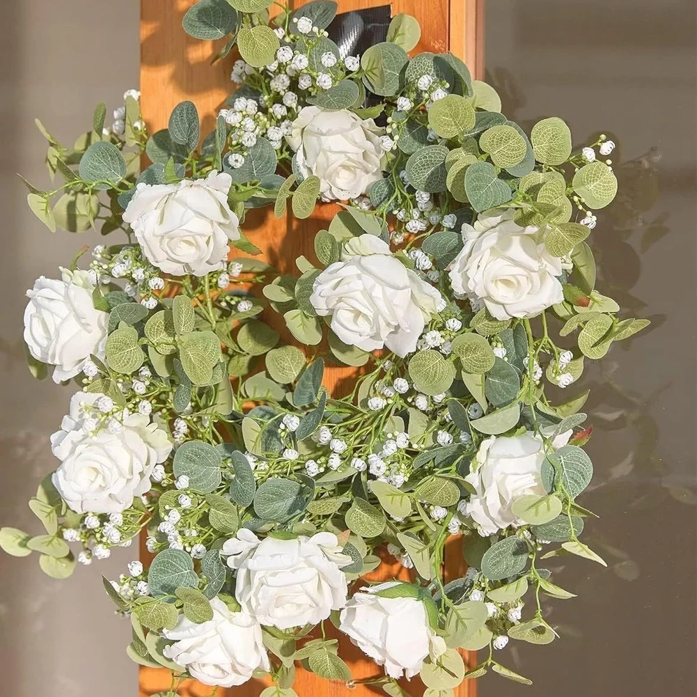1Pc 180cm Flame Retardant Artificial Silk Vine With Gold Money Leaves For Wedding Party Home Decoration