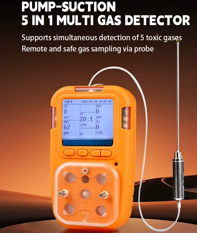 Factory Price 3-in-1 Portable Handheld Detector, CO SOX NOX Sensor Leak Alarm
