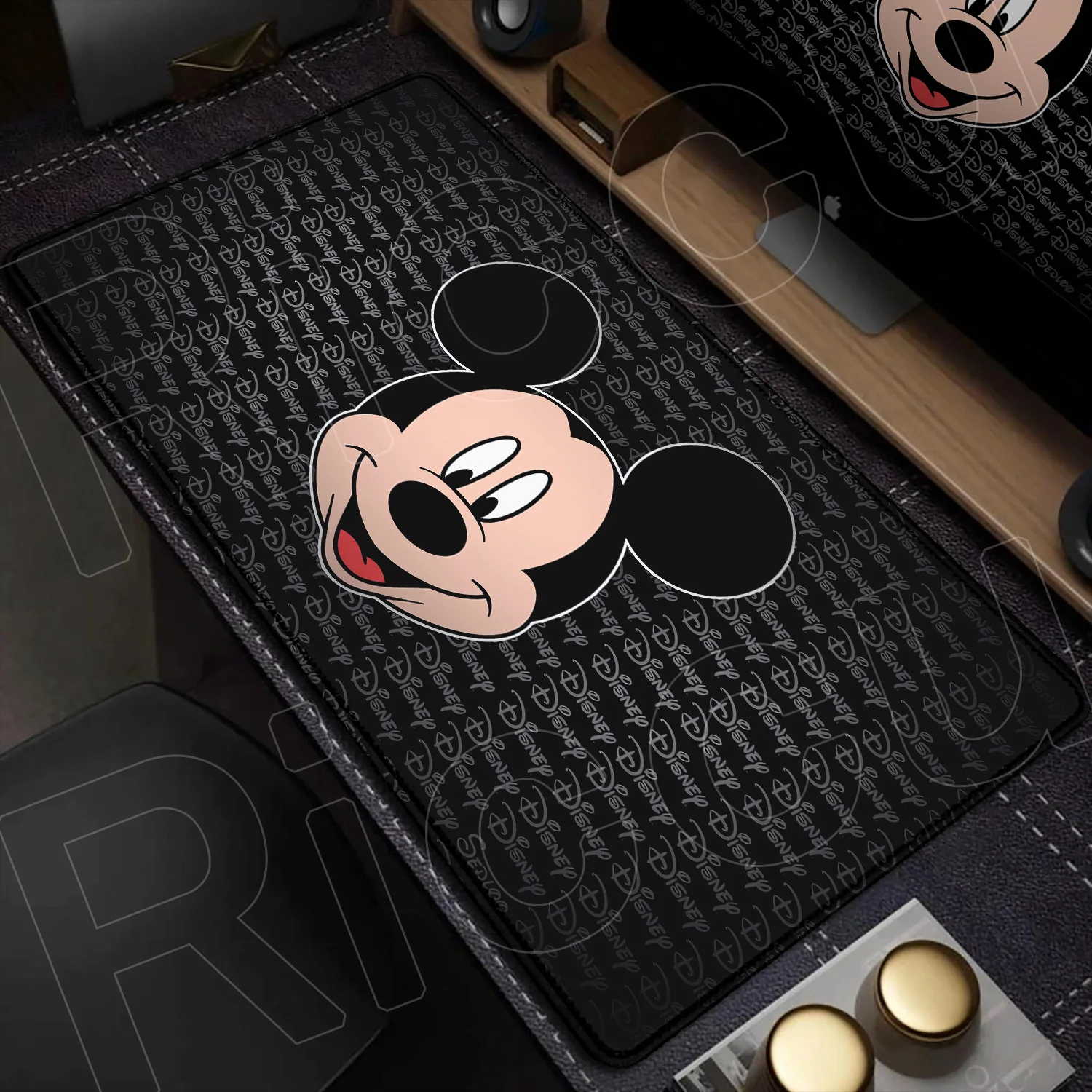 MINISO Disney Mickey Mouse dessin animé clavier tapis de souris Xxl ordinateur de jeu grand tapis de souris antidérapant bureau tapis de bureau PC accessoires