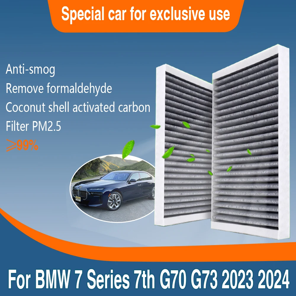 

Activated Carbon Air Filter for BMW 7 Series i7 G70 Electric MK7 2022 2023 2024 Air Conditioner Filter 64115A547D4 64115A547D8
