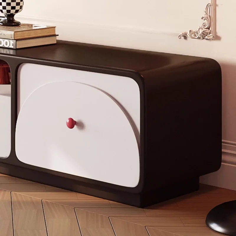 حامل تلفاز حديث مع أدراج تصميم فرنسي فريد من نوعه حامل تلفاز أنيق فاخر جمالي موبيلتو بورتا تلفزيون أثاث غرفة المعيشة