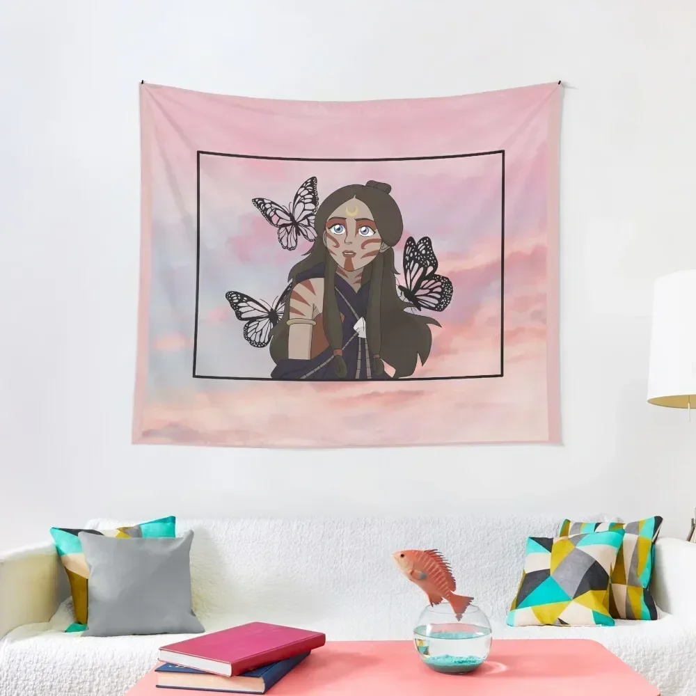 

sunset katara painted lady Tapestry Funny Wall Deco Decoration Room Tapestry