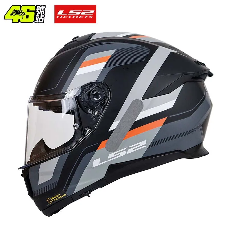 Original LS2 STREAM 2 FF808 motorcycle helmet ls2 STORM full face Helmets R22.06 kaciga casco moto capacete with fog-free system