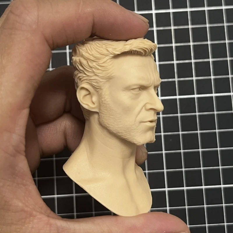 Gorąca Wyprzedaż Głowa Młodego Wilgerta w Skali 1/6 Hugh Jackman Logan Żywica DIY Model Zestaw Figurka Akcji 12 cali Kolekcjonerski Prezent