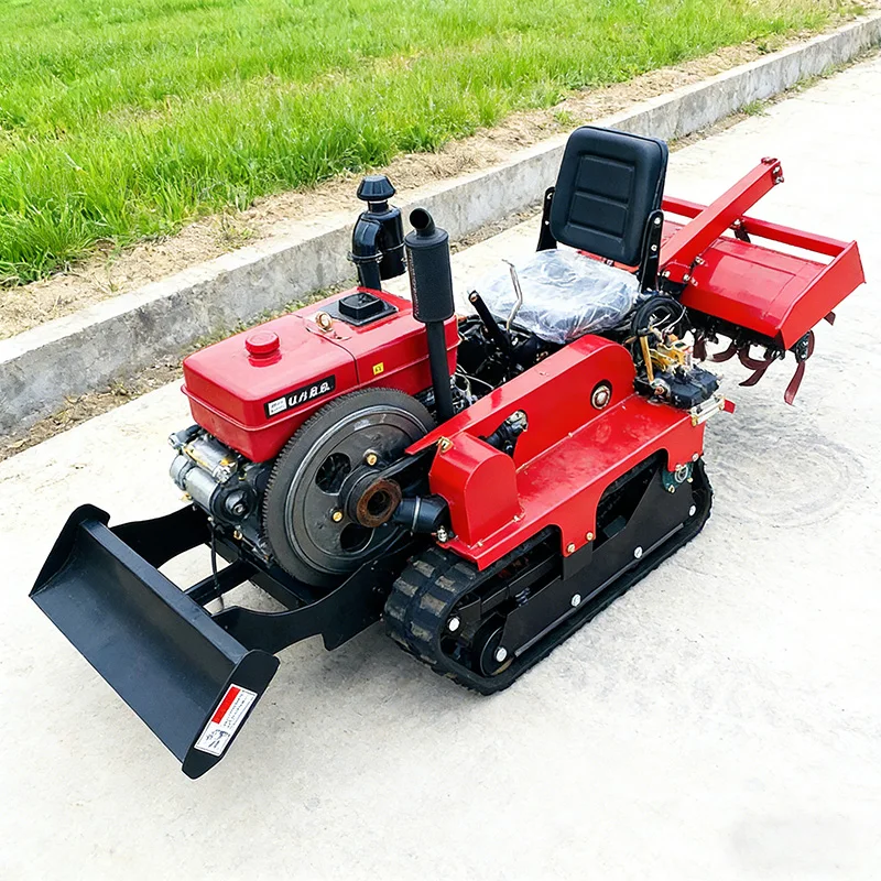 

Многофункциональное сельскохозяйственное оборудование на заказ: гусеничный роторный культиватор, микрокультиватор и гусеничный трактор