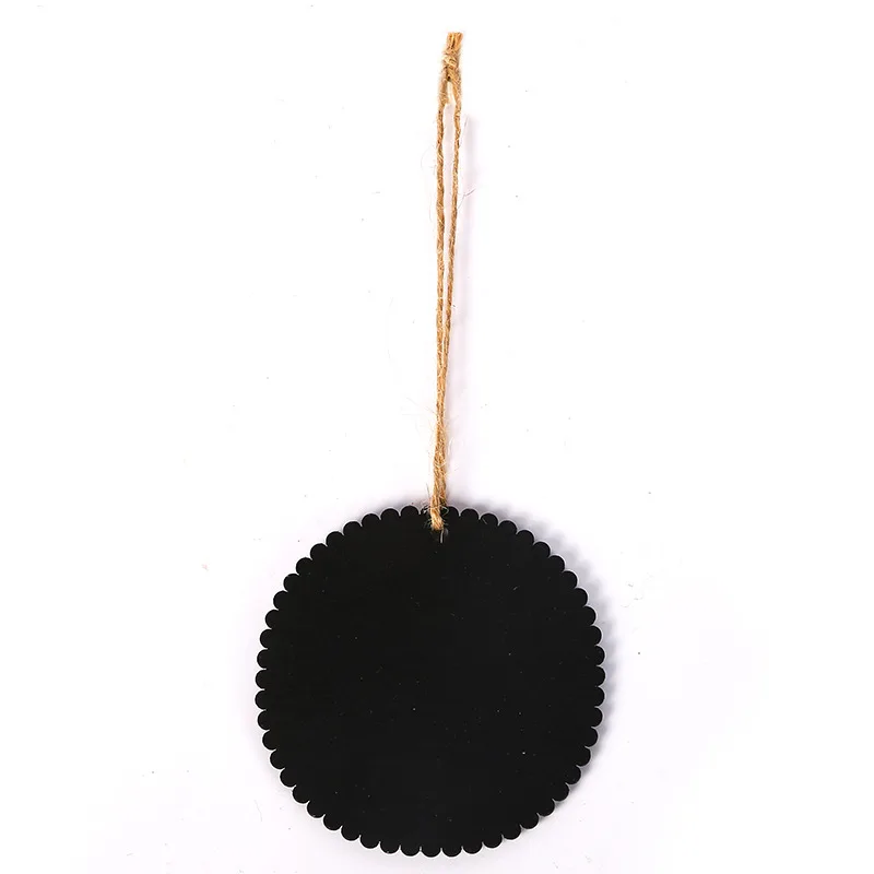 Mini pizarra pequeña de doble cara para decoración del hogar, dispositivo con cordón de madera, 5 piezas