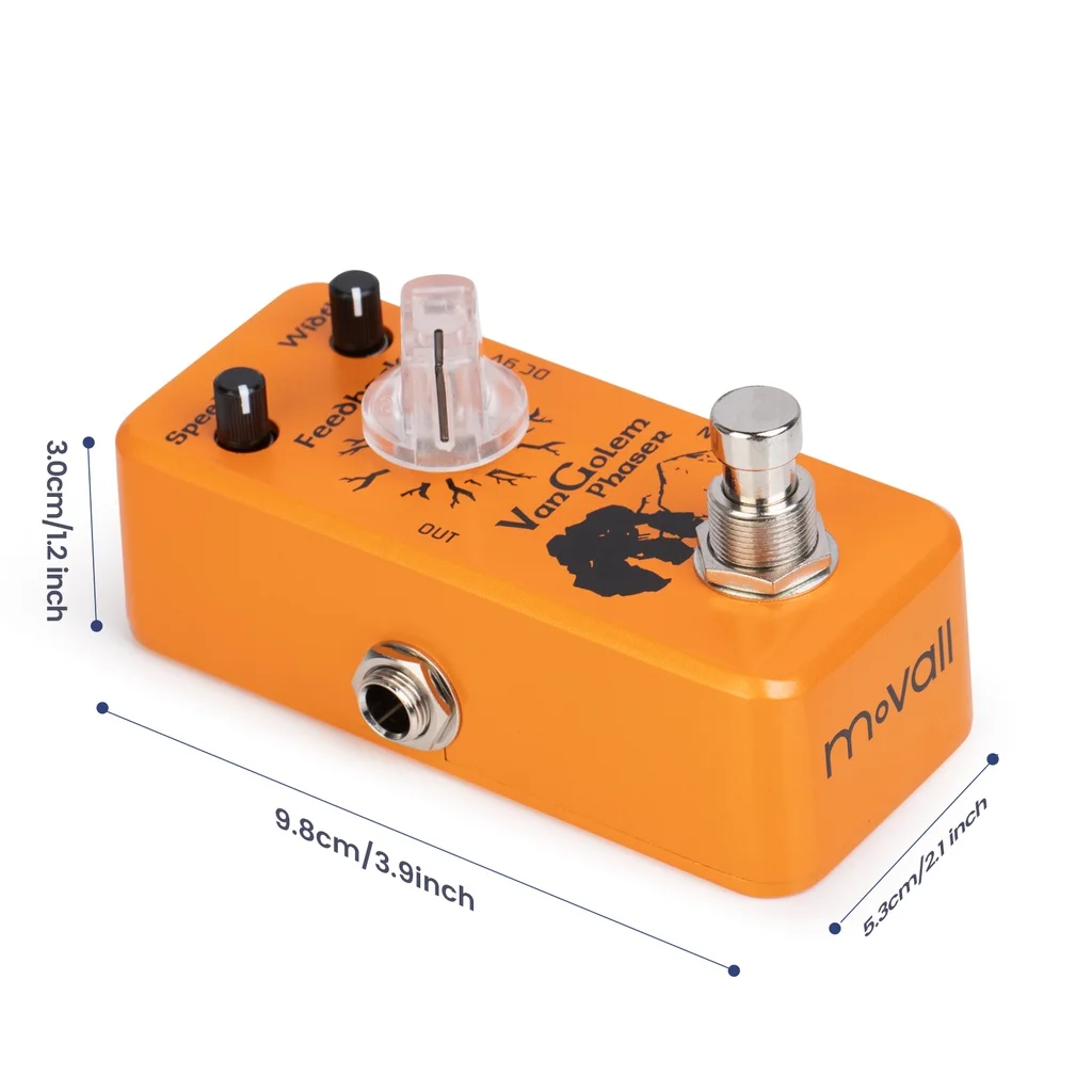 Movall MP-301 VanGolem Phase Guitar Effect Pedal Pure Analog Processor Mini Pedal True Bypass Electric Guitar Bass Accessories