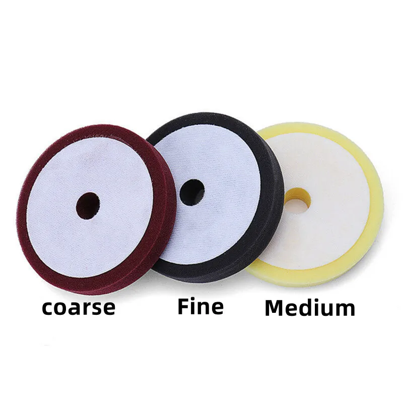 1pcs 6/7 Inch Buffing Polishing Pads Flat Foam Sponge Waxing Pad Kit Tool For Car Polisher Buffer Auto Care Buffing Pads