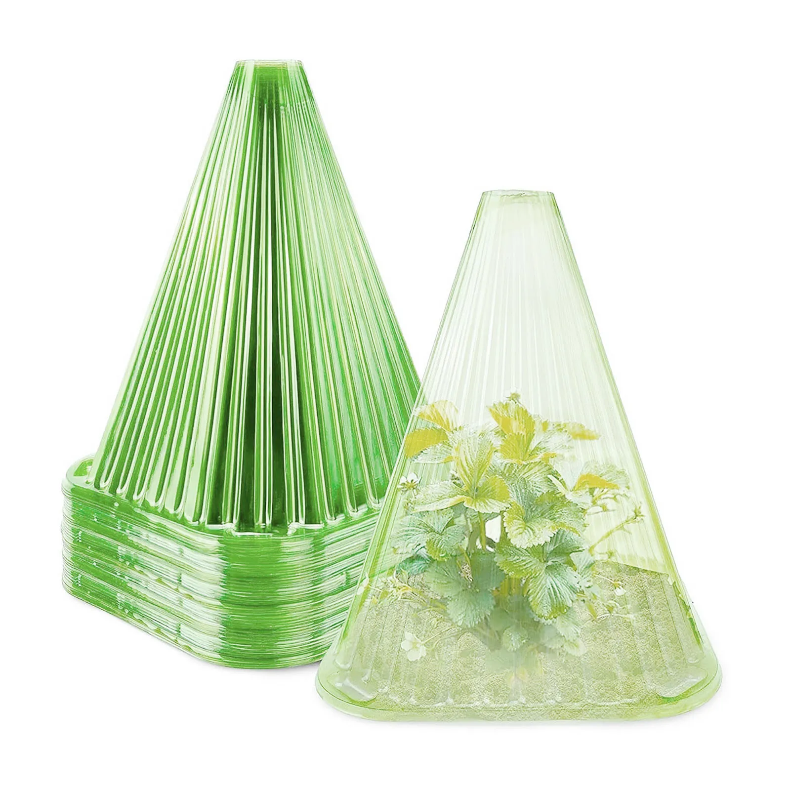 30Pcs Cloche Dome For Plants Plastic Reusable Bell Plant Cover Protectors From Garden Animals Snails Birds Chickens