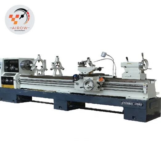 Airow CY6266Lx1000mm Big spindle Manual Metal Turning Lathe Machine Tool  Torno De Horizontal Mechanico Heavy Duty Equipment