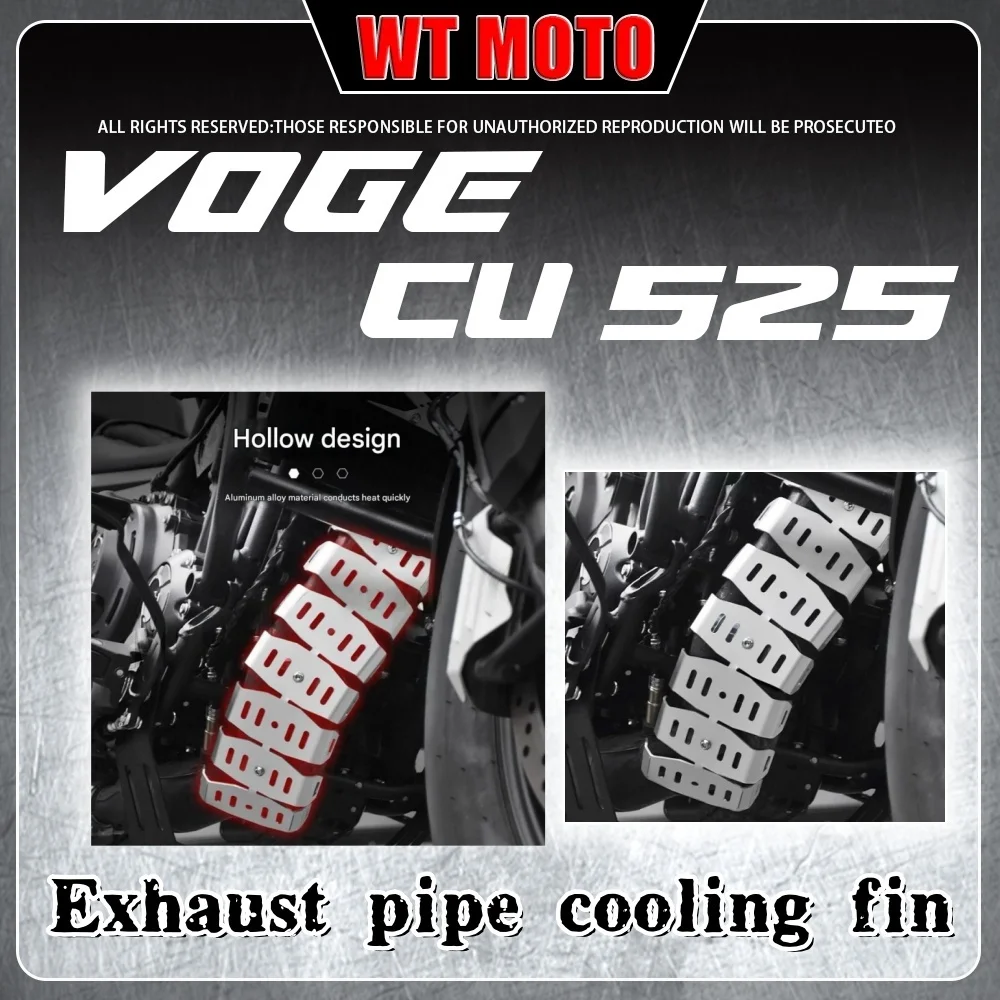 

For VOGE CU525 exhaust pipe front section keel radiator anti-scalding cover decorative cover voge cu525 525cu Voge