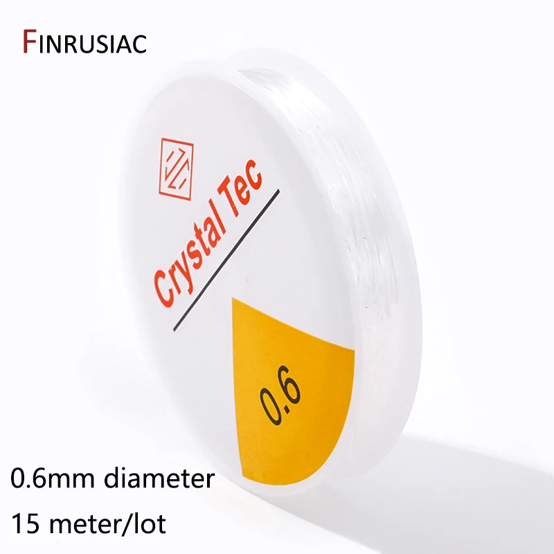 0,4–1,0 mm elastische Schnur, transparente Kristall-elastische Linie für die Schmuckherstellung, DIY-Armband, Halskette, Perlenzubehör – Detail 29