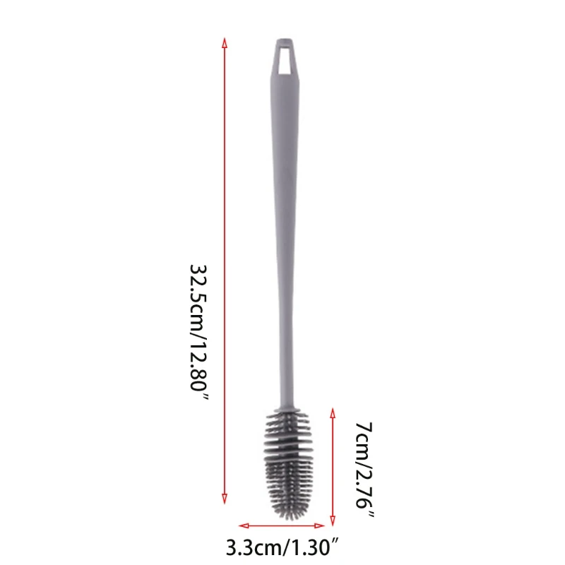 Silizium Sauberen Pinsel Langen Anzug für Kaffee Gläser Topf Milch Tasse Becher Wein Flasche Baby Flasche Küche Dish Waschen dropship