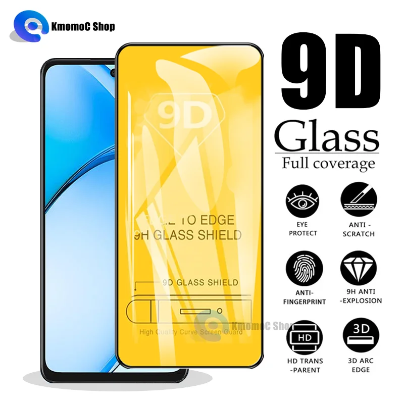 9D Full Coverage Tempered Glass for OPPO A57 A57s A77 A77s A17 A17k A56 A56s A76 A36 A16 A16k 4G 5G Front Screen Protector