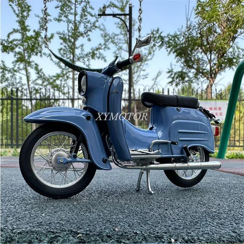 Schuco 1/10 For Simson Schwalbe KR51 Bike Metal Diecast Model Car Toys Gifts Hobby Display Blue/Gray Ornaments Collection