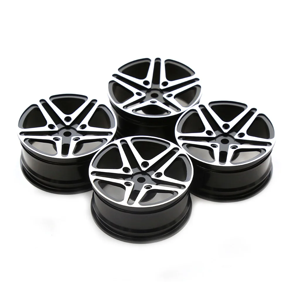 4Pcs Metal 5 Spoke 52MM Wheel Rim for 1/10 RC On-Road Drift Car Traxxas HSP Tamiya HPI Kyosho RedCat SAKURA Parts,1