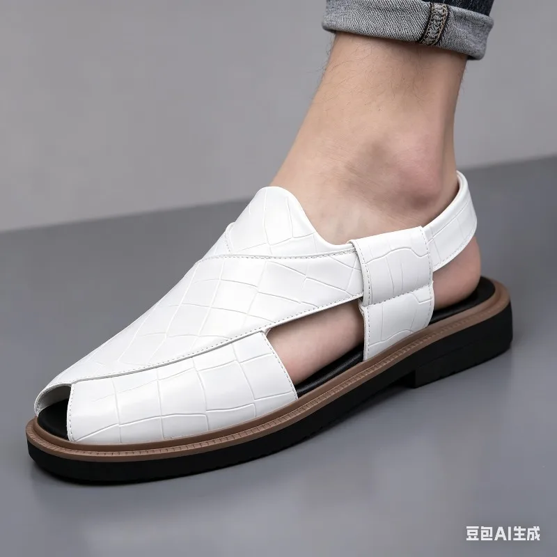 

Men's Summer Fashionable Breathable Sandals Wear-Resistant Anti-Slip Comfortable Versatile Trendy Men's Shoes