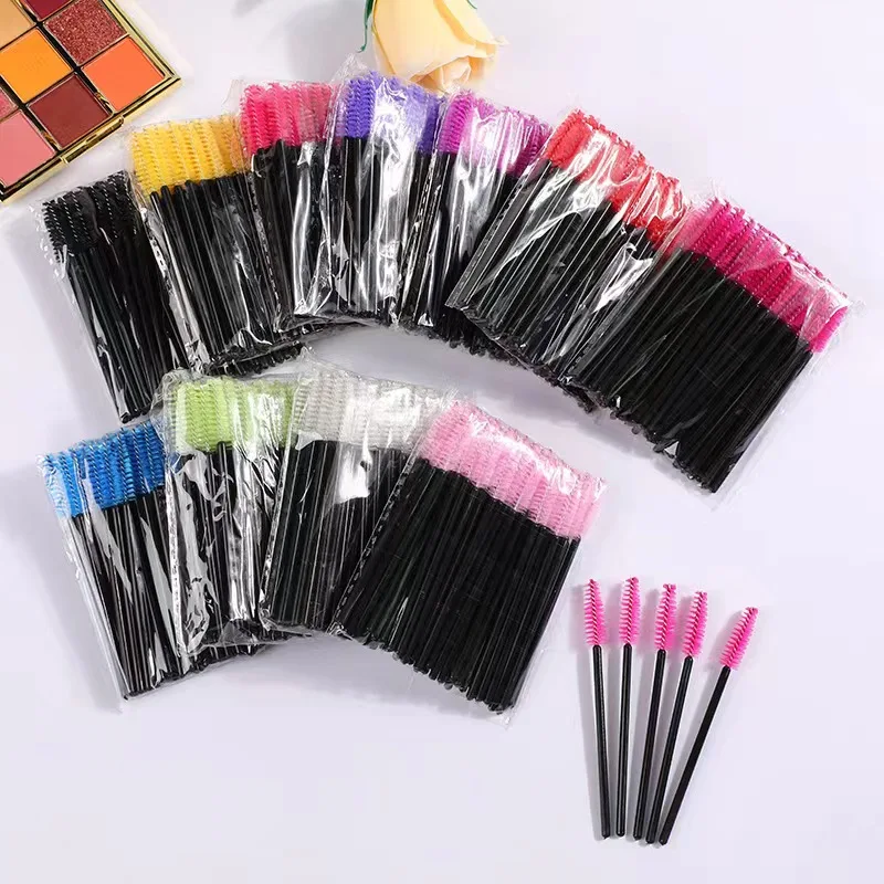 5/50Pcs Disposable Eyelash Brushes Eyelashes Extension Tools Eyebrow Brush Mascara Wands Applicator Spoolers Eyelash Extensions