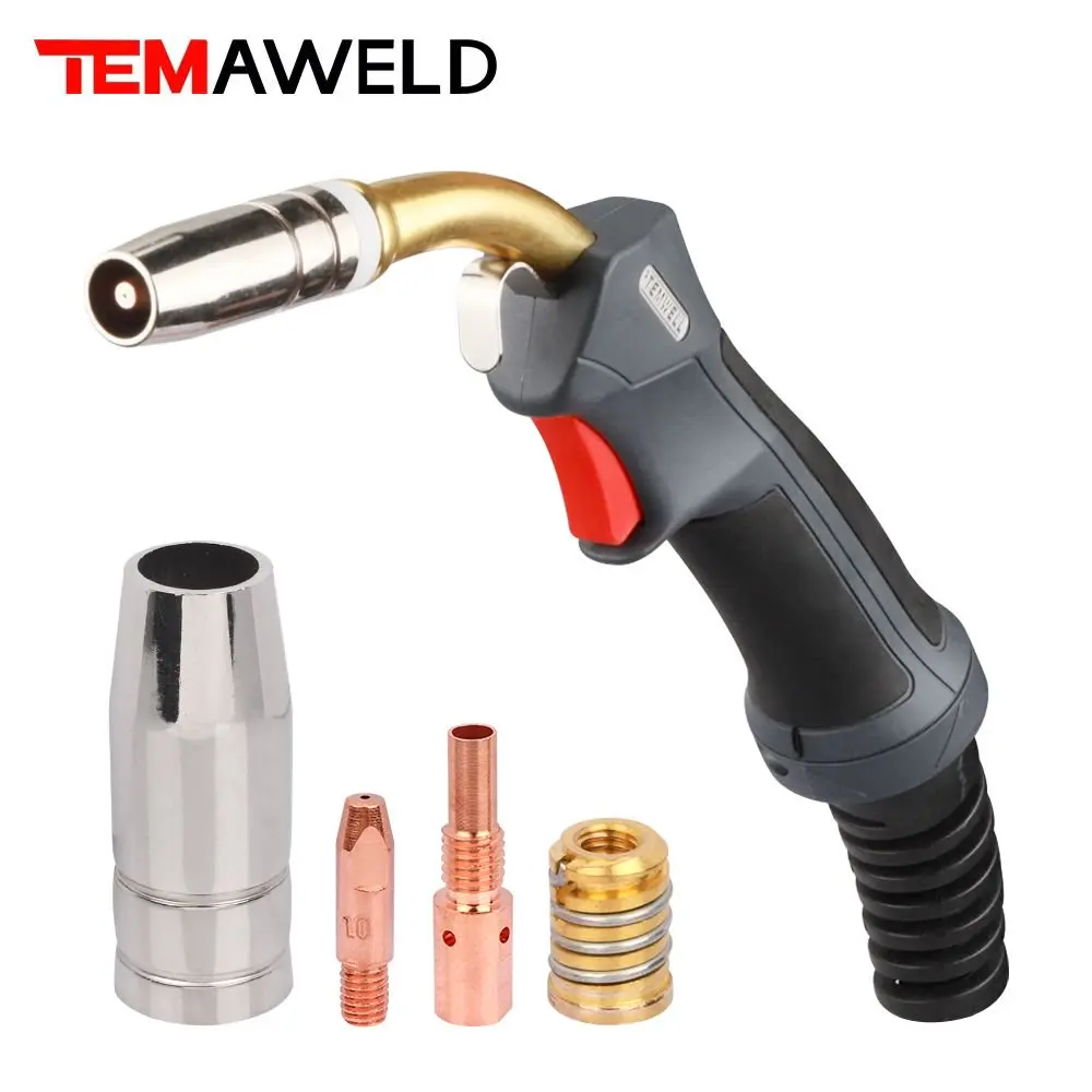 MB 15AK 24KD 25AK 36KD MIG MAG شعلة لحام رئيس تبريد الهواء الاتصال تلميح سوان الرقبة حامل فوهة الغاز النوع الأوروبي #3