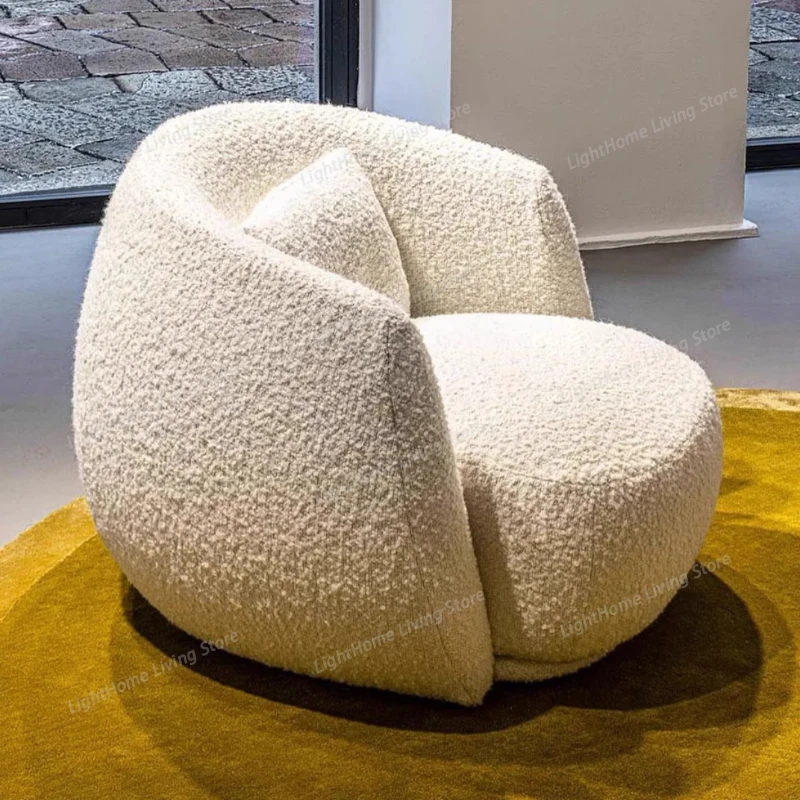 

Cloth Luxury Chair Lounge Stool Balcony Bedroom Design Floor Sofa Chair Comfy Ergonomic Sedie Da Soggiorno Furniture Living Room