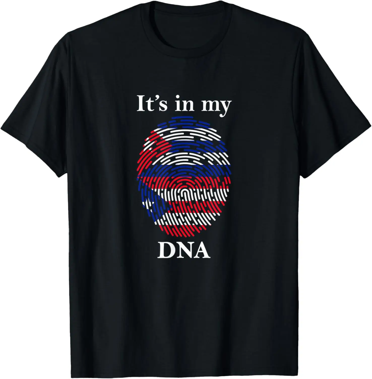 It's My DNA in A Finger Print US Flag Funny DNA tee T-Shirt