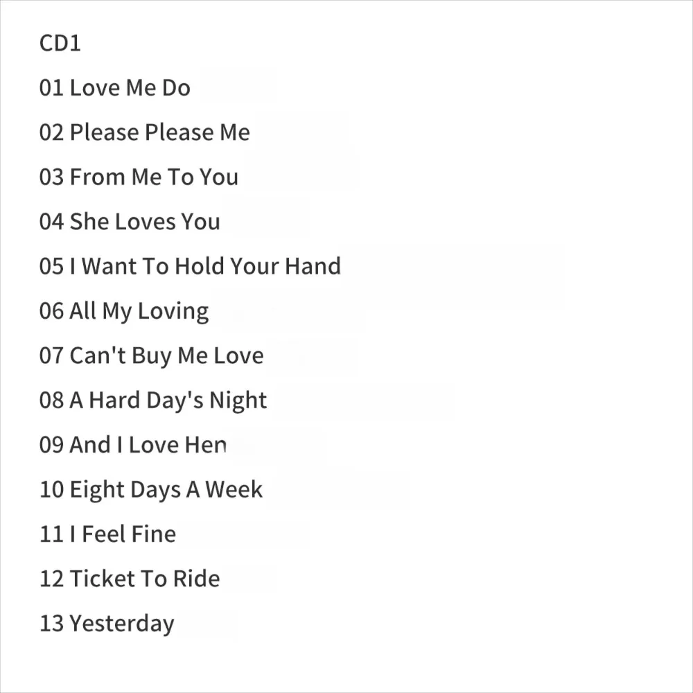 비틀즈 1962-1966 앨런톨로지 2CD - 비틀즈 팬 및 음악 수집가를 위한 시대를 초월한 록 클래식 모음