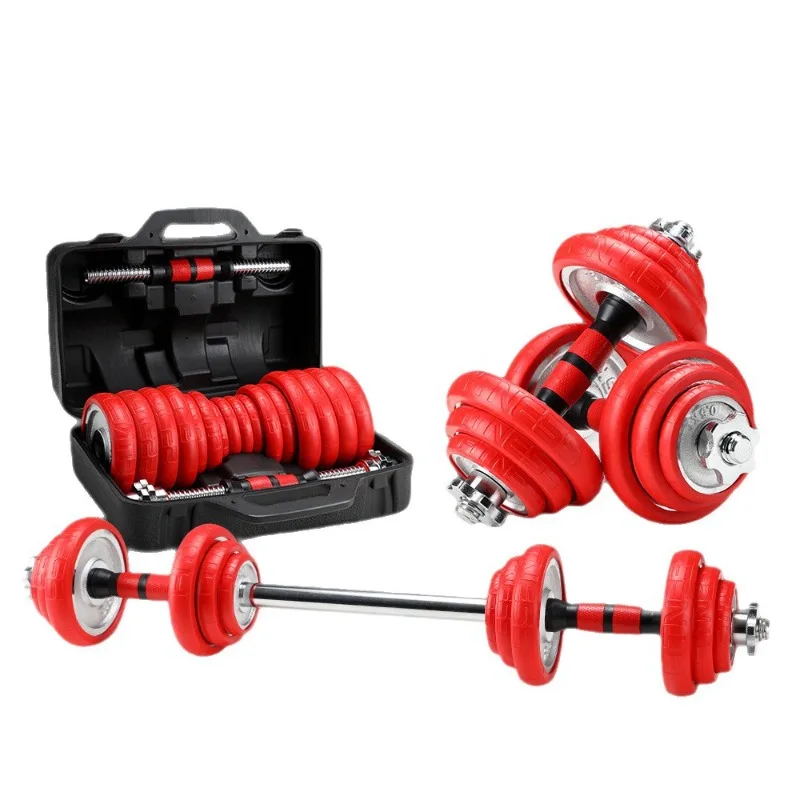 

2026 Top Seller Adjustable Dumbbells Set 15/20/30/50kg Rubber-Coated Cast Iron Easy Adjustment for Home Gym Strength Training