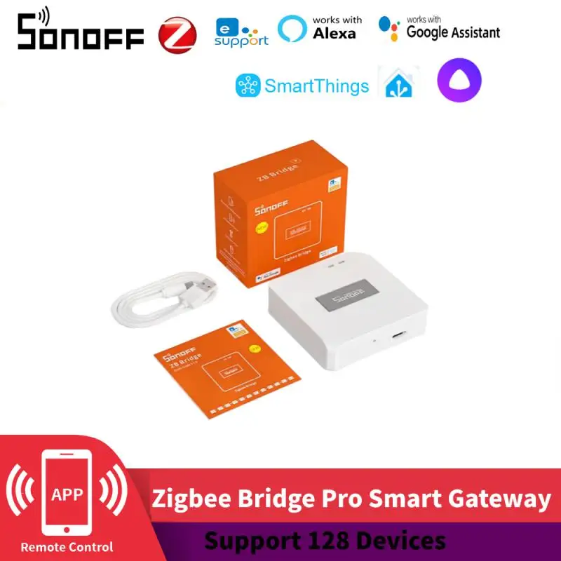 SONOFF ZB Bridge-P Zigbee 3.0 Bridge Pro Multi-Mode Smart Gateway Support 128 Devices Remote Control Alexa Google Home Smarthing