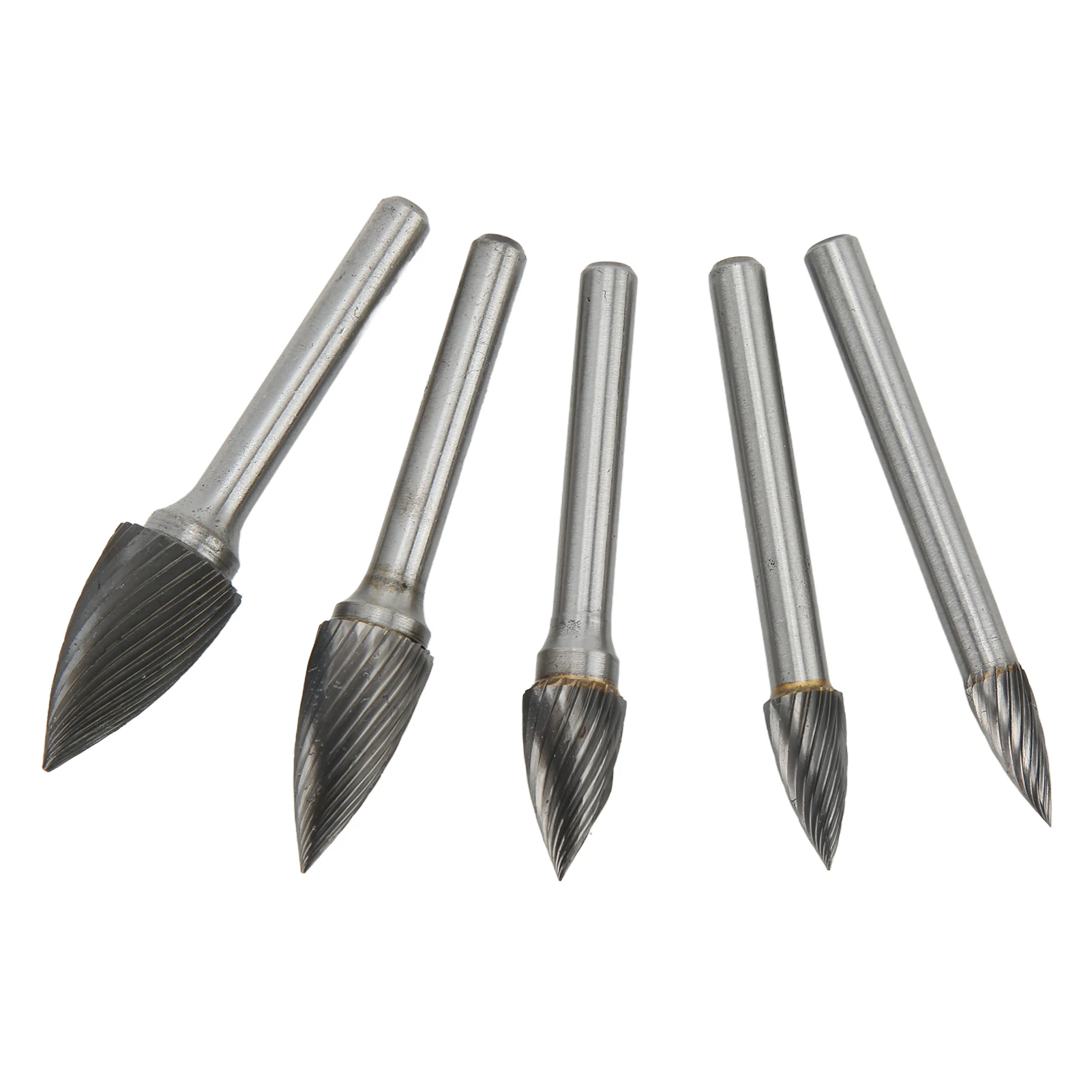 

G Type Carbide Rotary Burr Kit 6mm Shank Single Cut for Metal/Stone Grinding & Sculpting - Heat Treated Burr Files Industrial