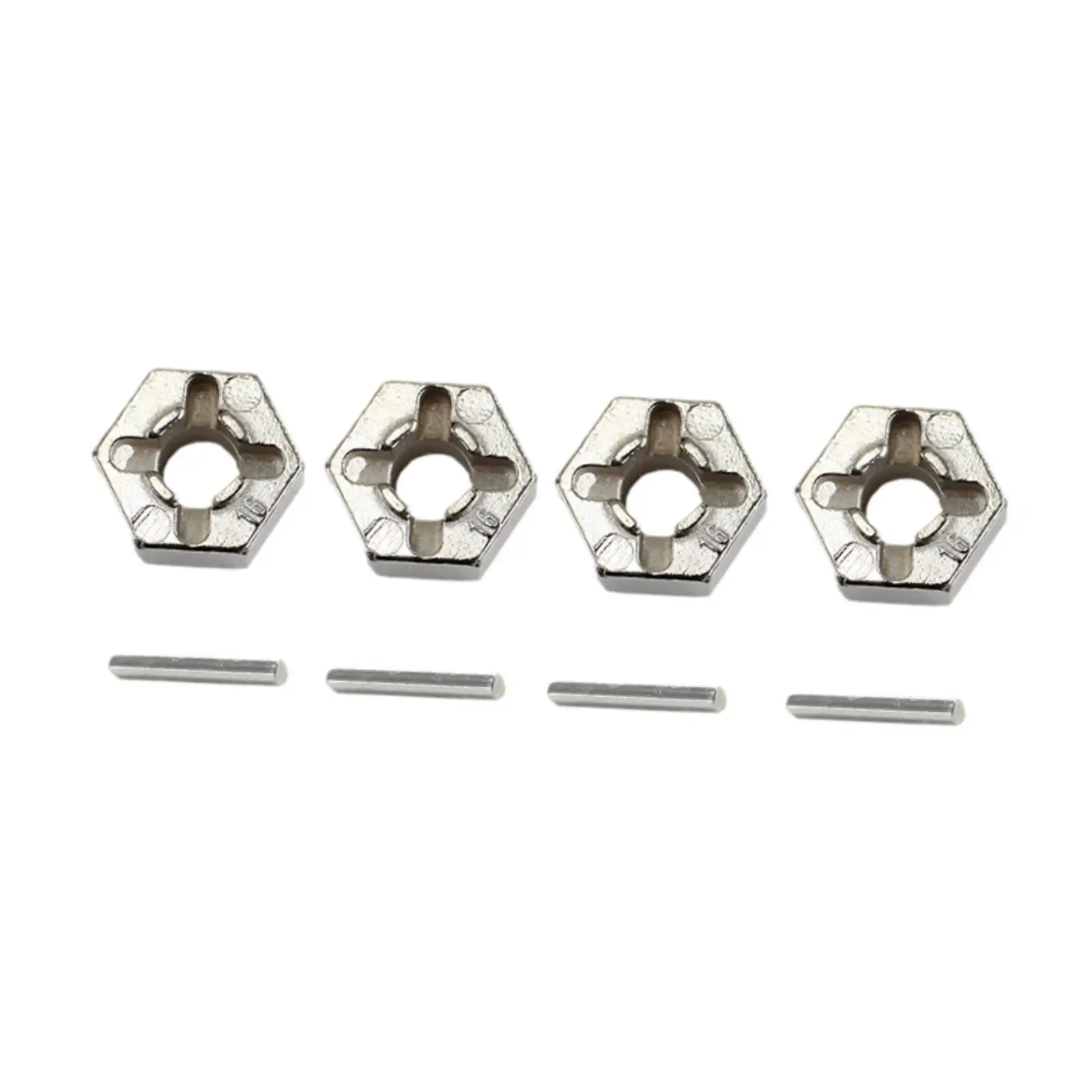 Adaptateurs d'entraînement de roue 4x12mm avec broches, accessoires de bricolage, adaptateurs hexagonaux faciles à installer, pièce de mise à niveau pour Wltoys 12427