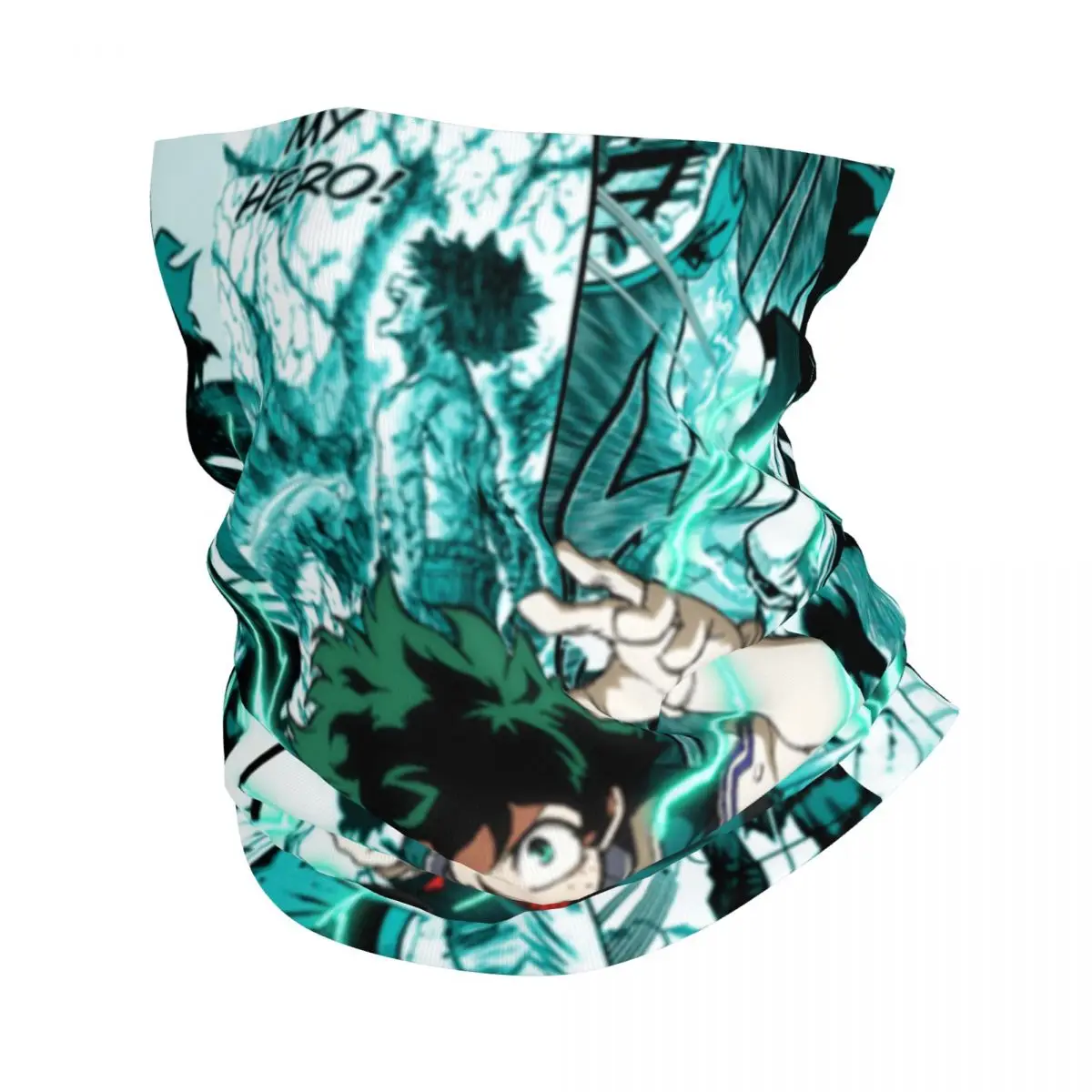 

Izuku Midoriya Manga My Hero Academia Bandana Neck Cover Anime Streetwear Balaclavas Wrap Scarf Warm Cycling Running for Men