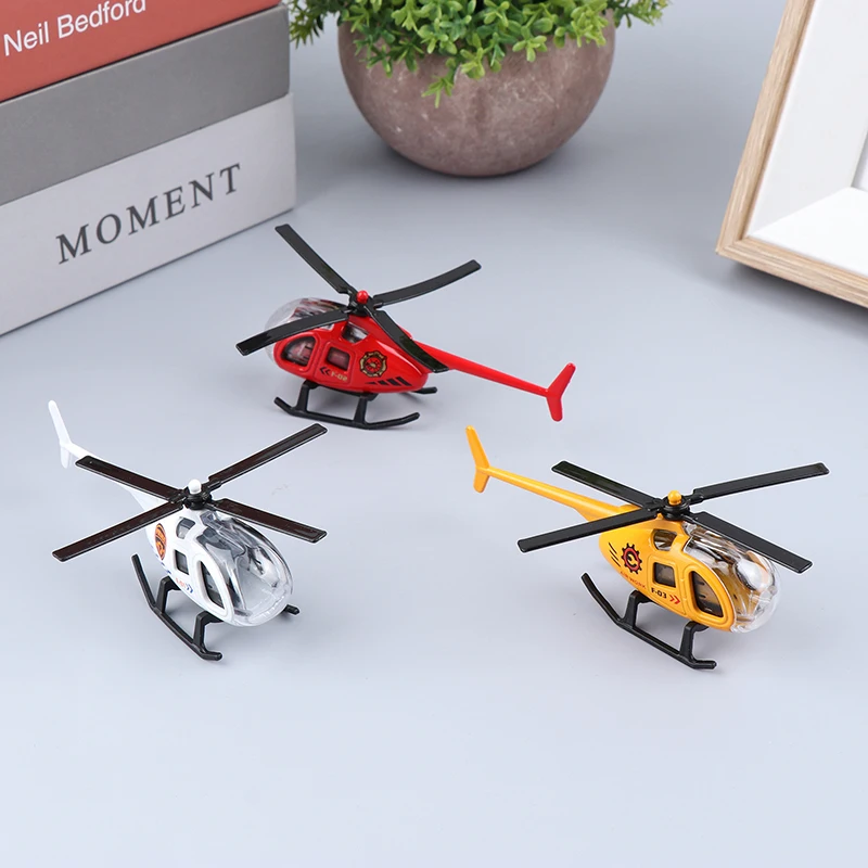 Mini Alloy Helicopter Model Toys Aircraft Military Collection Decorations Simulation Airplane Toys For Kids Boys Birthday Gift