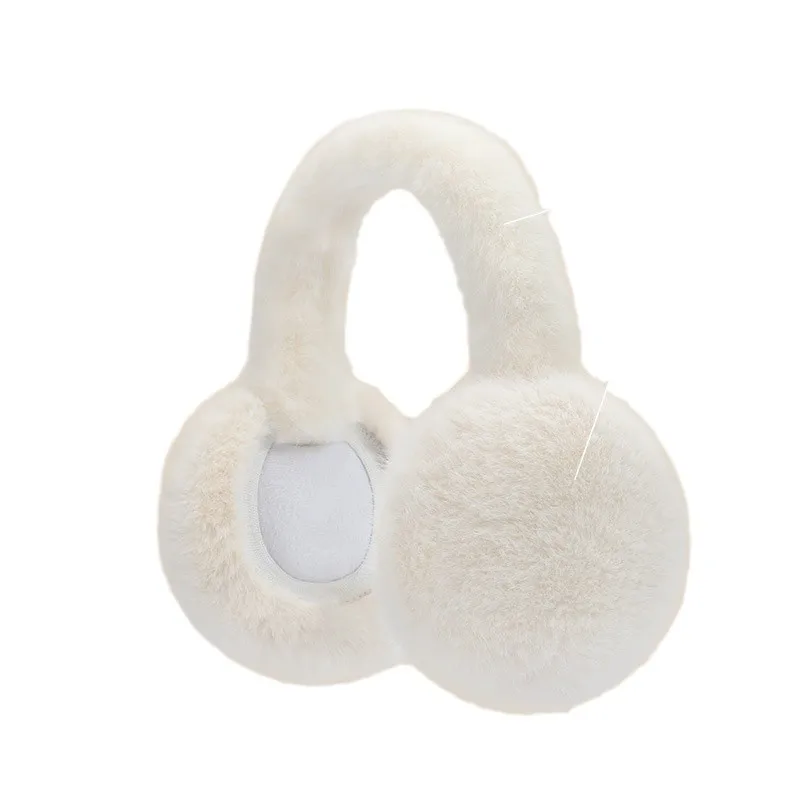 Copri orecchie caldo inverno copri orecchie da donna coppe per le orecchie orecchie calde imitazione capelli di volpe protezione per le orecchie borsa per orecchie pieghevole in peluche per ragazze carine