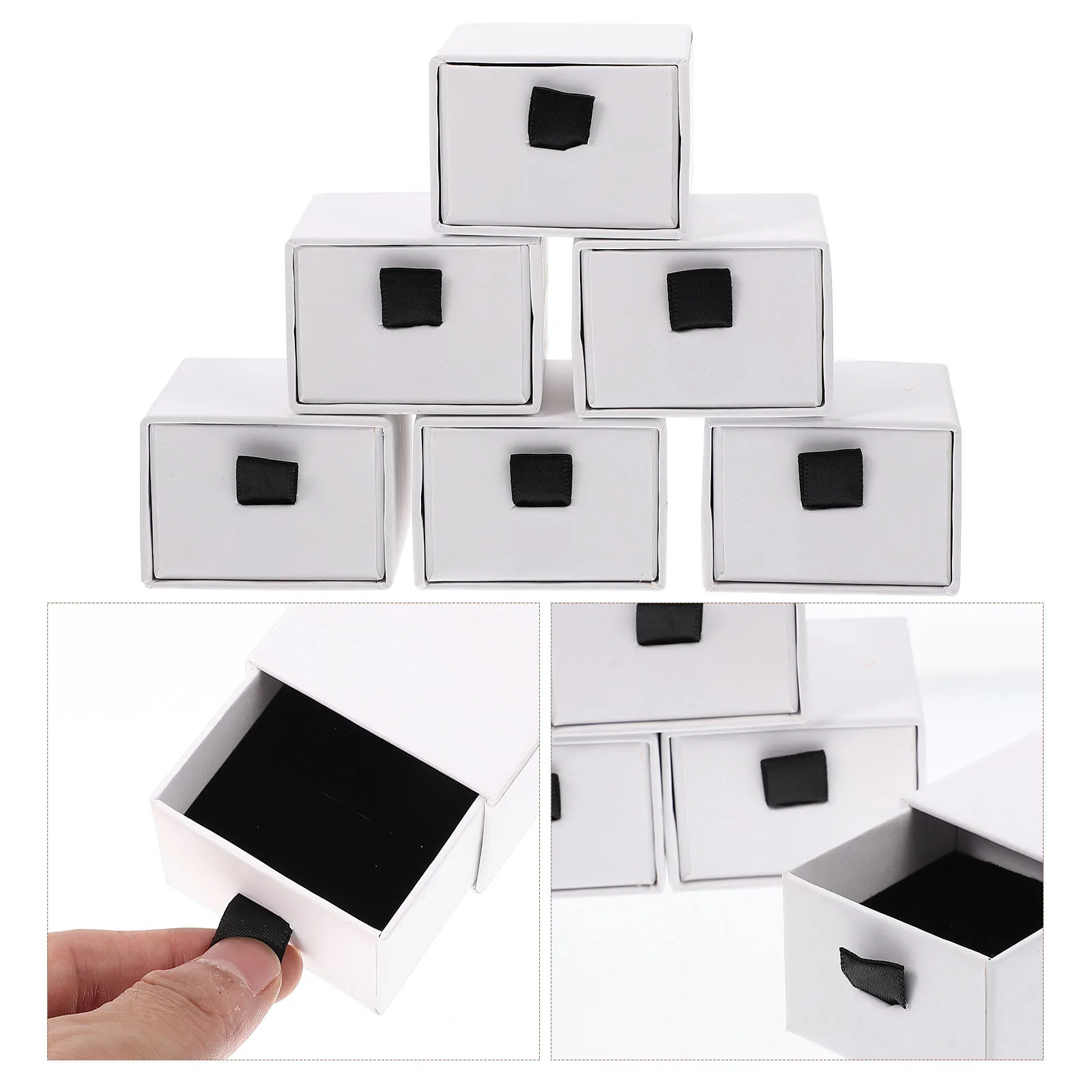 

12Pcs Jewelry Packing Boxes Portable Drawer Style Organizer Small Travel Case for Earrings Necklaces Rings Jewelry Holder