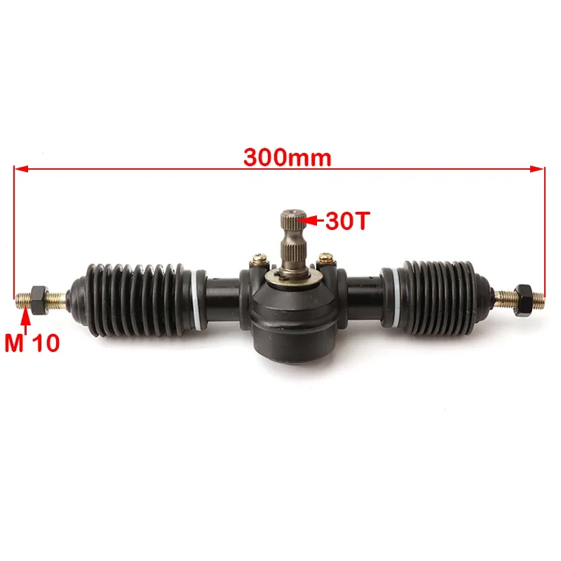 

30T Teeth 300mm Power Steering Gear Shaft Rack Pinion Assembly Fit For DIY Go Kart UTV Buggy Quad Bike ATV Accessories