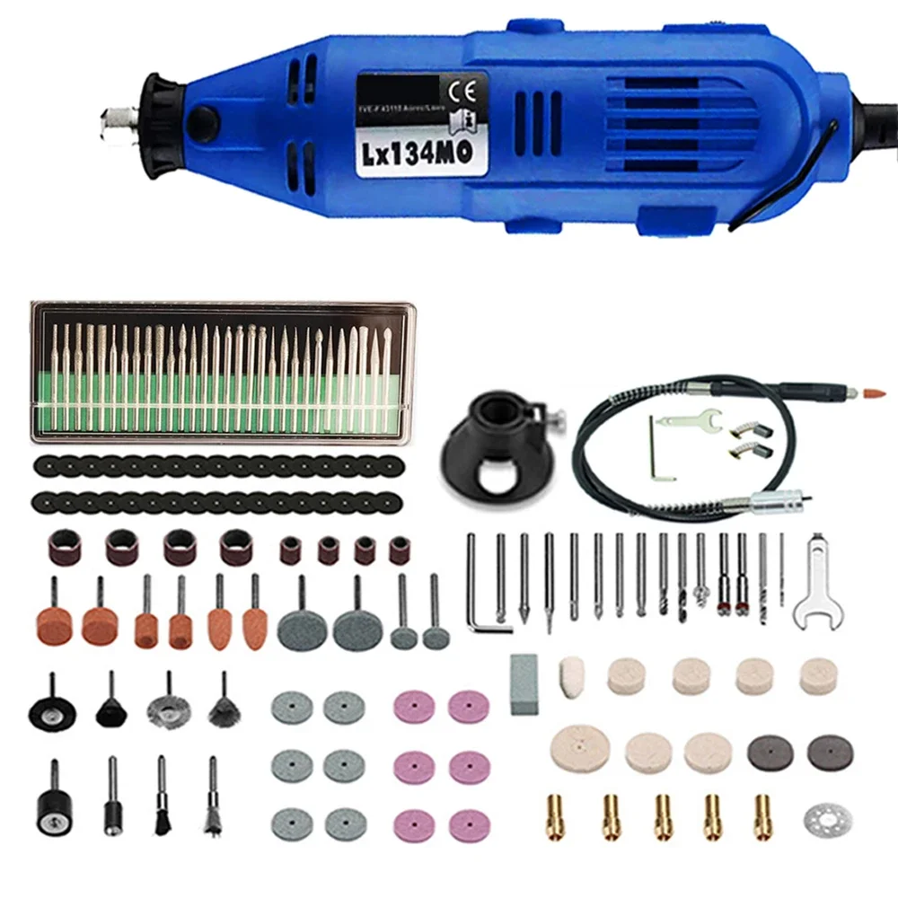 

110V 220V Power Tools Electric Mini Drill Grinder Engraver Polisher with Rotary Tools Set Kit