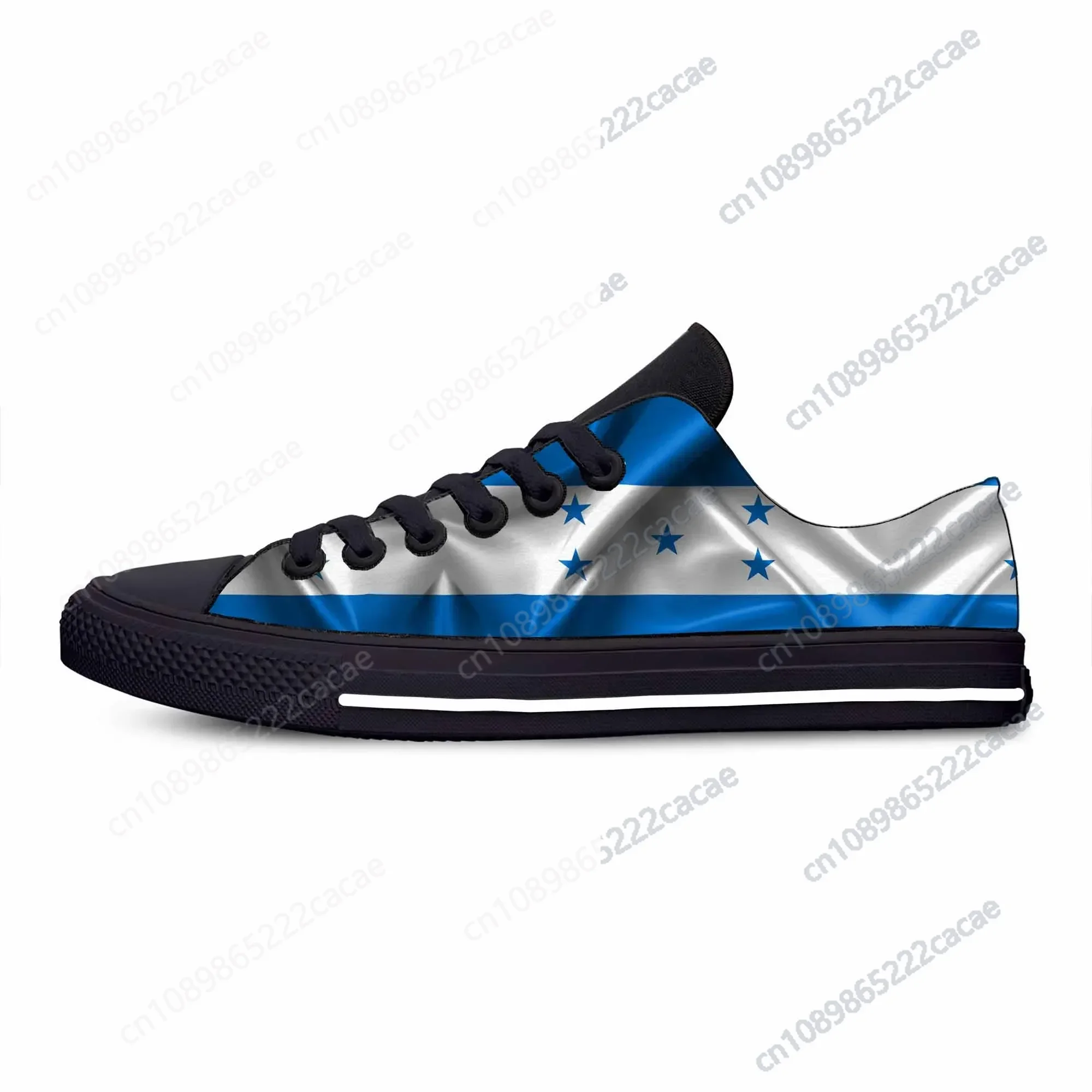 

Honduras Honduran Flag Patriotic Pride Cool Funny Casual Cloth Shoes Low Top Comfortable Breathable 3D Print Men Women Sneakers