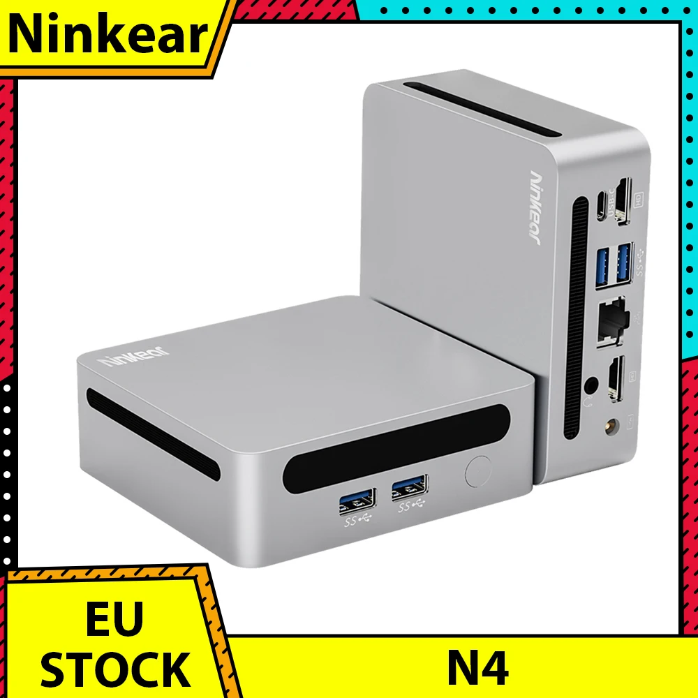 Ninkear n4 mini pc, amd ryzen 5 4600h 6 kerne max 4,0 ghz, 16gb ram 512gb ssd, wifi 6 bluetooth 5.2, 2 * usb 3,0 2 * usb 2,0 1 * rj45