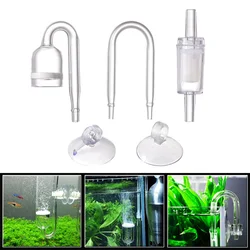 1 Set Aquarium Co2 System Diffuser Check Valve U-Glass Refiner Elbow Check Valve DIY Diffusion Regulator Aquarium Accessories