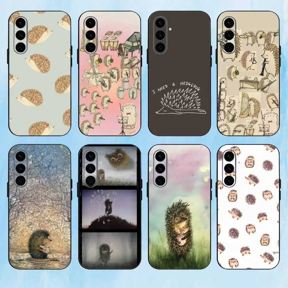 

H-Hedgehog in the Fog Phone Case For Samsung Galaxy A73,A72,A71,A70,A53,A52,A51,Others Soft Black Cover
