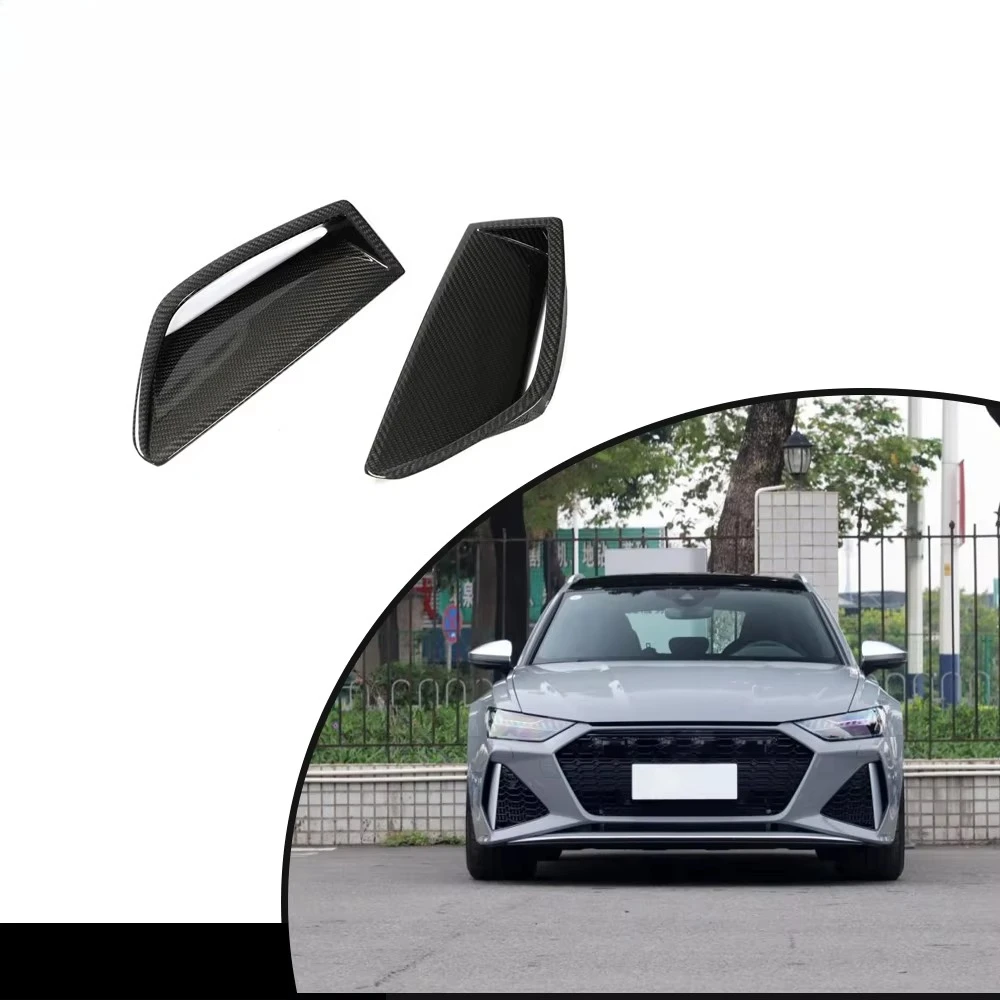 Customized product Dry Carbon Fiber Front Bumper Air Vents forAudi RS6 Avant 4-Door 2019-2021